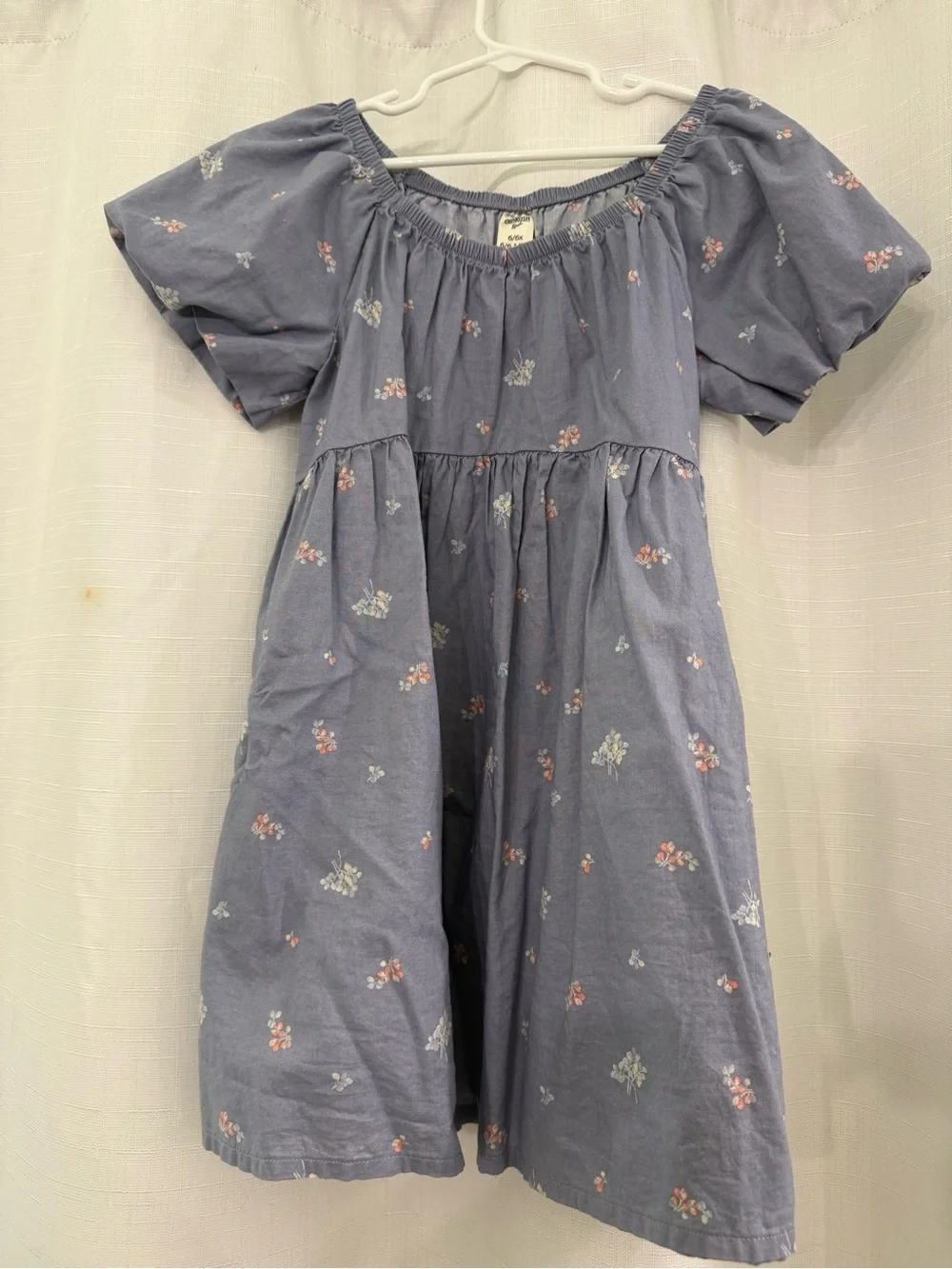 OshKosh B'gosh Blue Floral Casual Girls Dress